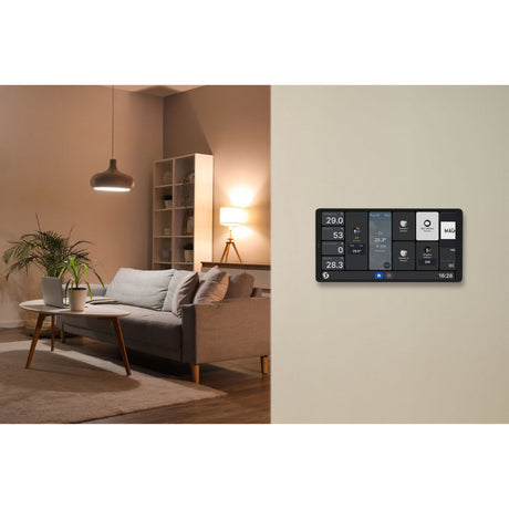 Shelly Wall Display x2i Bedienfeld (Silber, Touchscreen, Wi-Fi 6, Bluetooth 5.4)