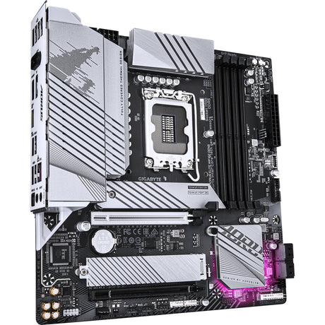 Gigabyte B760M AORUS Elite WiFi 6E Gen5 Sockel 1700 Motherboard (Weiß, RAID, 2,5 GB-LAN, WiFi 6E, BT 5.3, Sound, µATX)