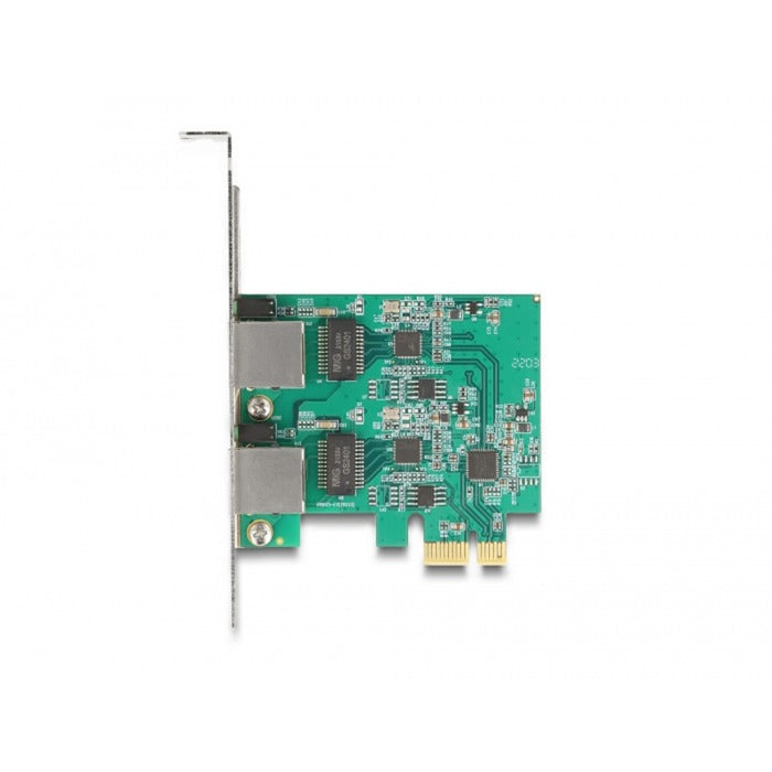 Delock PCI Express X1 -Karte zu 2 x RJ45 2,5 Gigabit Lan Rt