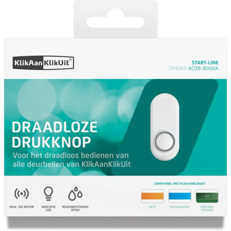 Klikaanklikuit acdb-8000a – kabellose Türklingel – weiß