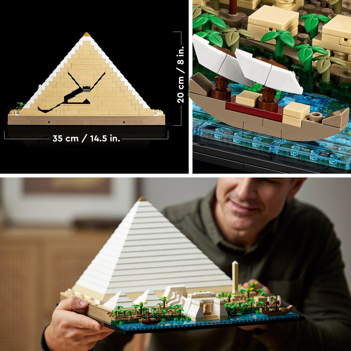 Lego-Architektur – Bauspielzeug Große Pyramide von Gizeh (21058)