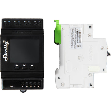 Shelly Pro 16-Uhr-Relais (4-Kanal, WLAN, LAN, Bluetooth)