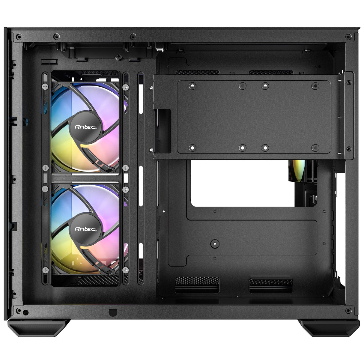 Antec cx600m argb Mini-Tower-Gehäuse (schwarz | 3x USB-A | gehärtetes Glas)