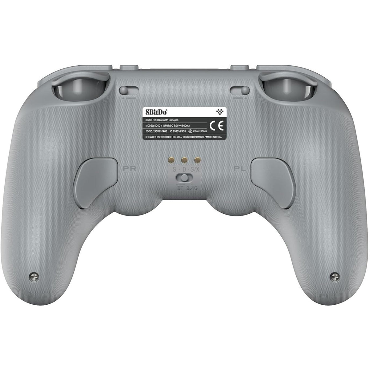 8bitdo pro 3 Bluetooth-Gamepad (grau schwarz, Switch 1 2, PC, Android, 2,4 GHz Bluetooth USB)