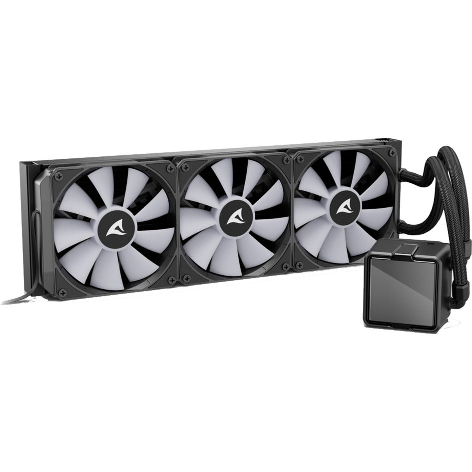 Sharkoon S100 ArGB Wasserkühlung (schwarz, 4-Pin-PWM-Lüfteranschluss)