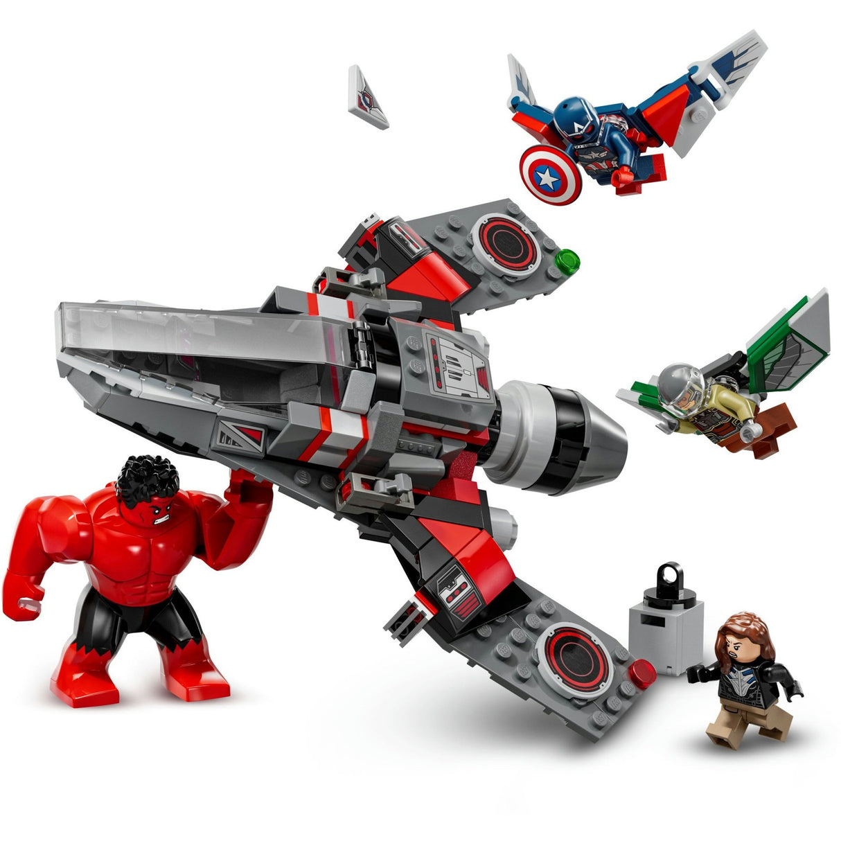 Lego Marvel 76292 Captain America vs. Red Hulk Duell