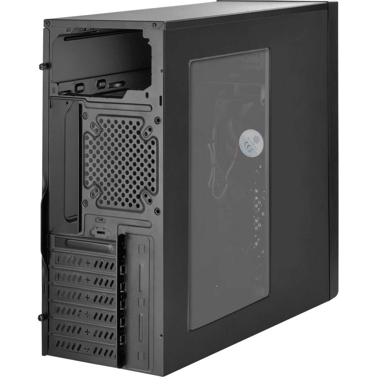 Silverstone sst-ps13b Midi-Tower-Gehäuse (schwarz | 2x USB-A)