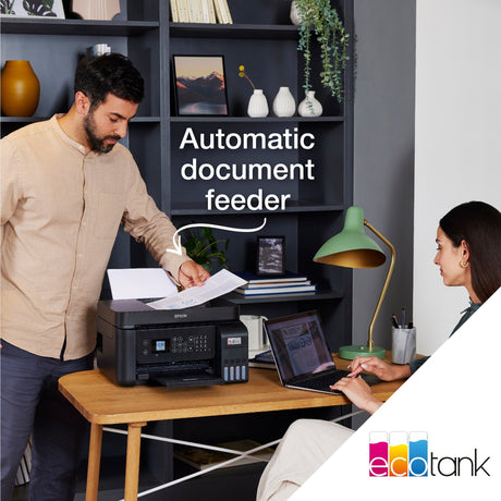 Epson ecotank et-4800 All-in-One-Tintenstrahldrucker mit Faxfunktion (schwarz)
