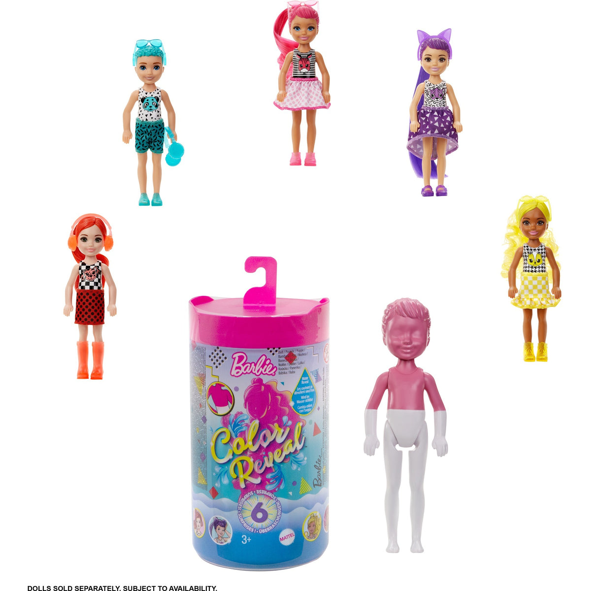 Barbie-Farbenthüllung – Chelsea-Puppe (Sortimentsprodukt)