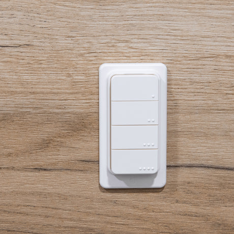 Shelly Blu RC Button 4 ZB Fernbedienung (Weiß, Bluetooth 5 (LE), ZigBee)