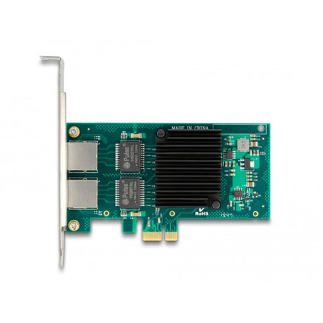 Delock PCI Express X1 Karte 2 x RJ45 Gigabit LAN i350 Netzwerkadapter