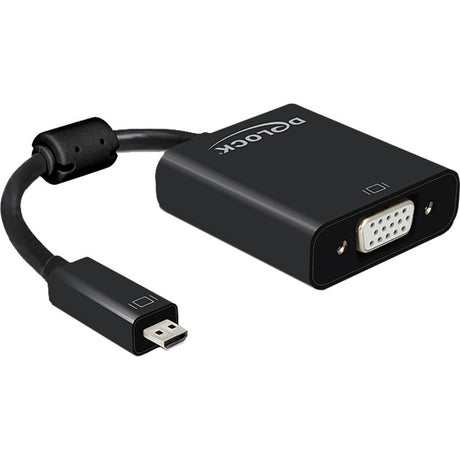 Delock Micro HDMI zu VGA Adapter (schwarz, 0,17 Meter)