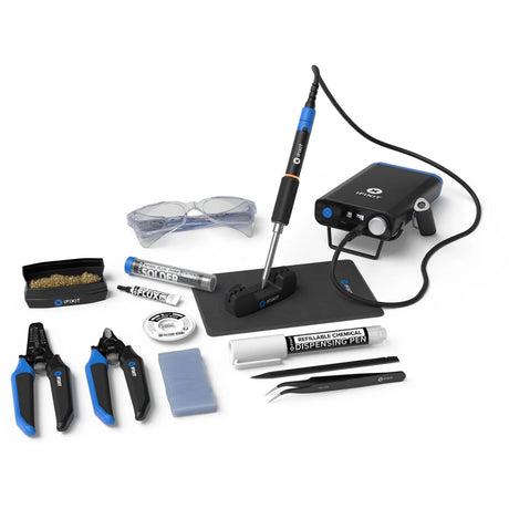 Ifixit Fixhub Power Series Lötwerkzeug-Lötkolben (schwarz blau, 100 Watt, USB-C, Kraftwerk)