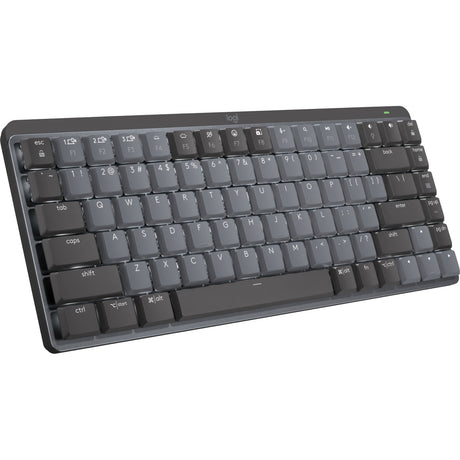 Mechanische Mini-Tastatur Logitech MX (schwarz, US-internationales Layout (QWERTY), GL-taktil, 80 % (TKL), Bluetooth)