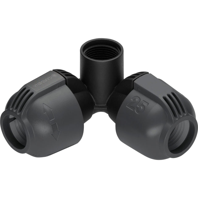 Gardena Eckstück 25 mm x 3 4 Innengewindeanschluss (schwarz grau)