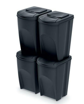 Prosperplast Sortibox-Trennbehälter-Set 4x35l - Grau