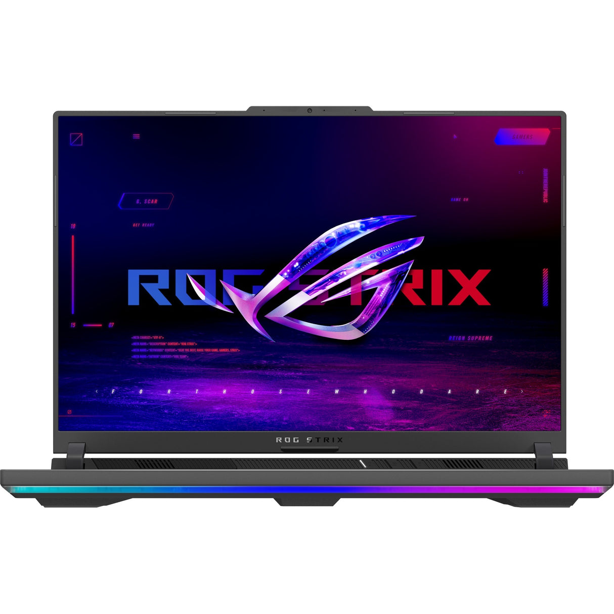 Asus rog strix g16 g614fr-rv014w 16 copilot+ gaming laptop (zwart grijs | r9 9955hx | rtx 5070 ti | 32 gb | 2 tb ssd)