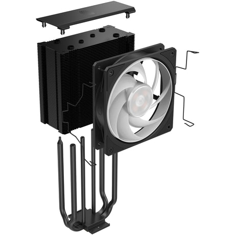 Cooler master hyper 212 3dhp argb cpu-koeler (zwart)