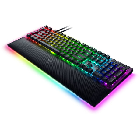 Mechanische Gaming-Tastatur Razer Blackwidow V4 Pro RGB (Schwarz, US-Layout (QWERTY), Gelb, 100 %)