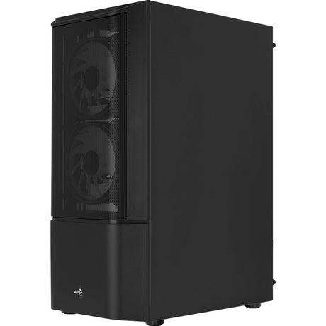Aerocool Quantum Mesh v3 Midi-Tower-Gehäuse (schwarz grau | 3x USB-A | RGB | Fenster)