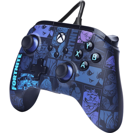 Powera Advantage Controller mit Kabel für die Xbox Series x|s – Fortnite: Victory Royale (dunkelblau, Xbox Series x|s, Xbox One, PC)