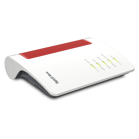 Fritz! Box 5690 XGS Edition internationaler Glasfaser-Router (weiß rot, Mesh-WLAN, 10 Gbit/s)