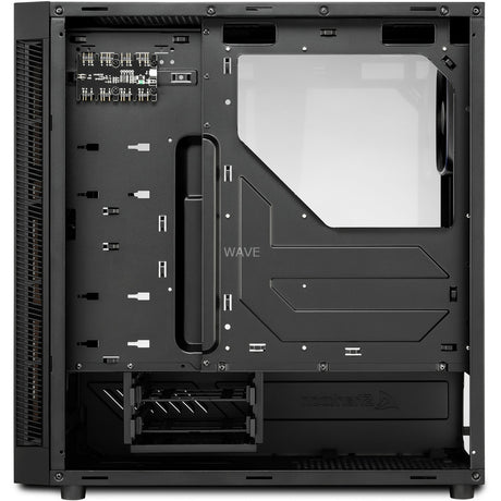 Sharkoon TG6 RGB Midi Tower Gehäuse (schwarz | 4x USB-A | RGB | gehärtetes Glas)