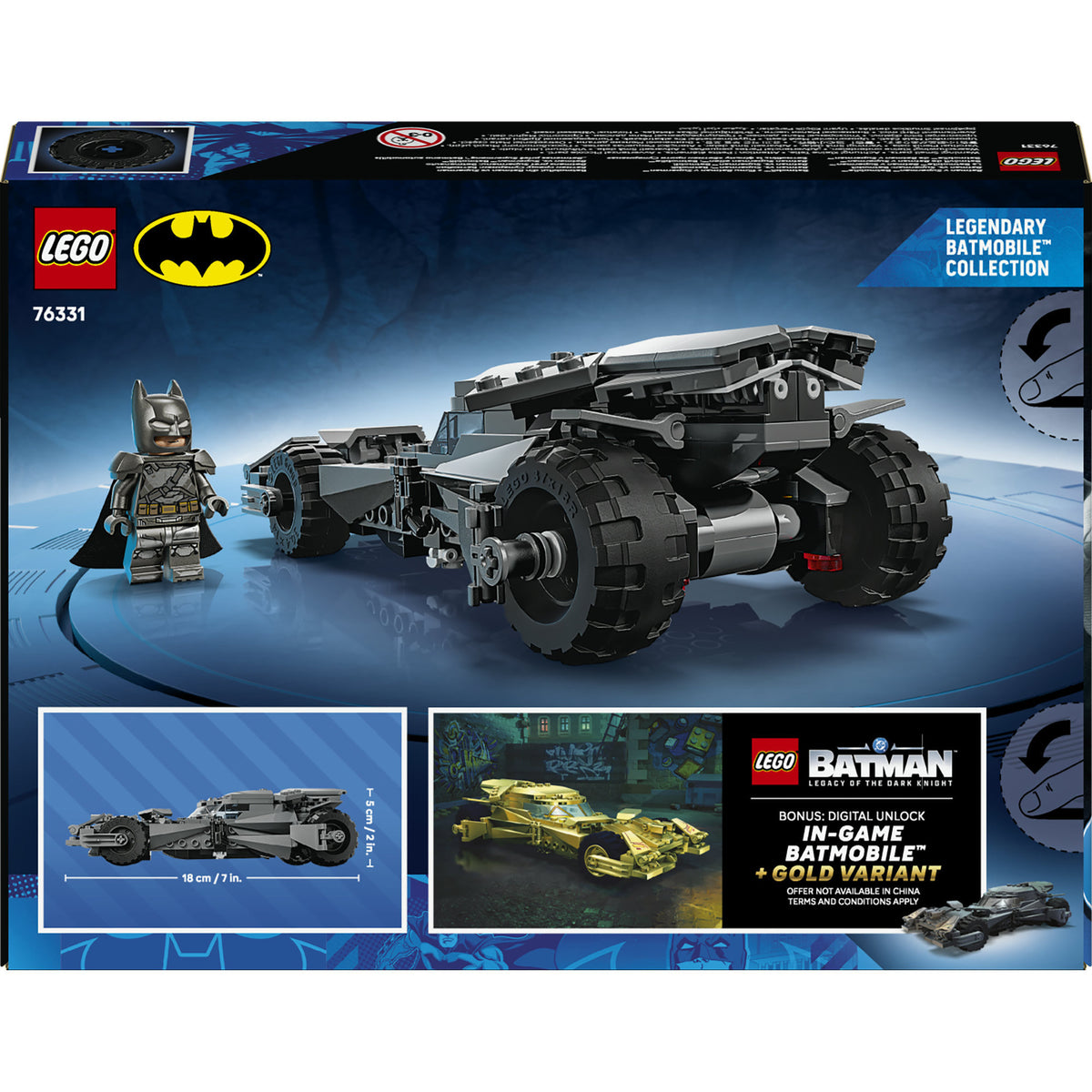 Lego Superhelden 76331 Batman vs. Superman Batmobil