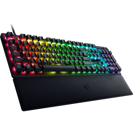 Mechanische Gaming-Tastatur Razer Huntsman V3 Pro RGB (Schwarz, US-Layout (QWERTY), analog optisch Gen 2, 100 %, Double-Shot PBT)
