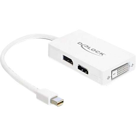 Delock Mini DisplayPort auf DisplayPort HDMI DVI Adapter (weiß)