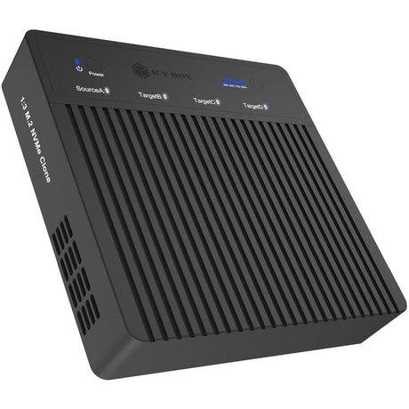 Icy Box ib-4013mcl-c4 4-Bay USB4® Duplikator (1:3 Klone) Dockingstation (schwarz)
