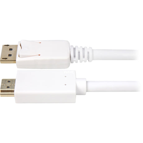 Sharkoon Displayport 1.2 > HDMI-Adapter (weiß, 1 Meter, 4k)