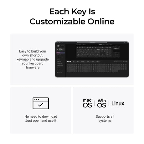 Keychron v6 Ultra 8K kabellose, benutzerdefinierte mechanische Tastatur (schwarz, US-Layout (QWERTY), Seidenpom-Rot, 100 %, RGB, Hot-Swap, 2,4 GHz | Bluetooth 5.3 | USB-C)