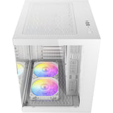 Antec cx60m argb Mini-Tower-Gehäuse (weiß | 3x USB-A | RGB | gehärtetes Glas)