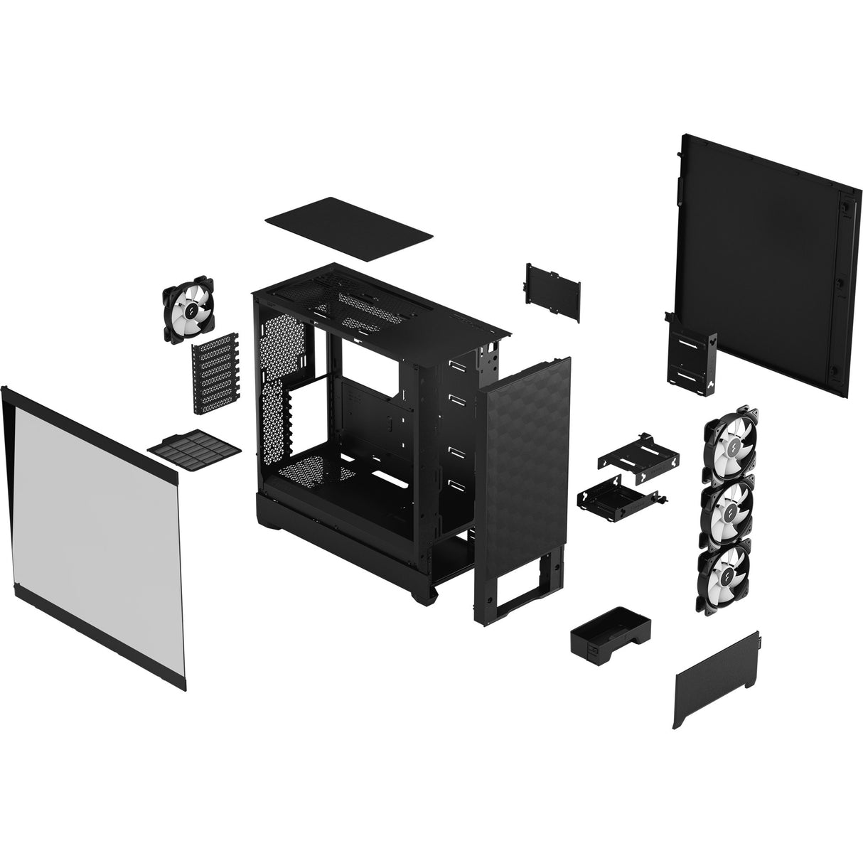 Fraktales Design fraktales Design Pop XL Air RGB Schwarz Tg Clear Tint