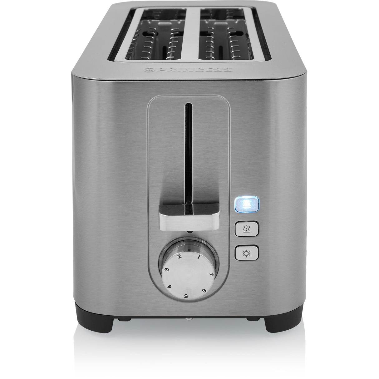 Prinzessin 142402 Edelstahl -Toaster 2 lange Schloss