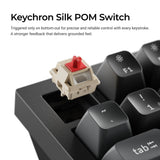 Keychron q1 ultra-m3 8k wireless custom mechanical keyboard (zwart, us lay-out (qwerty), silk pom brown, 75%, rgb, hot swap, 8k, 2.4 ghz | bluetooth 5.2 | usb-c)