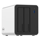 Terramaster f2-425 plus nas (wit, 2x 5gbe, hdmi, usb)