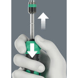 Wera kraftform kompakt 26 ra-r mit Koffer, 6-teiliges Bit-Set (schwarz grün)