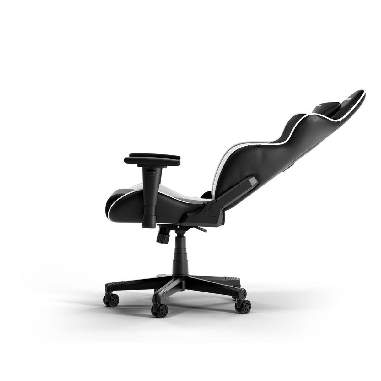 Dxracer gladiator l black white pvc leather gamestoel (zwart wit)