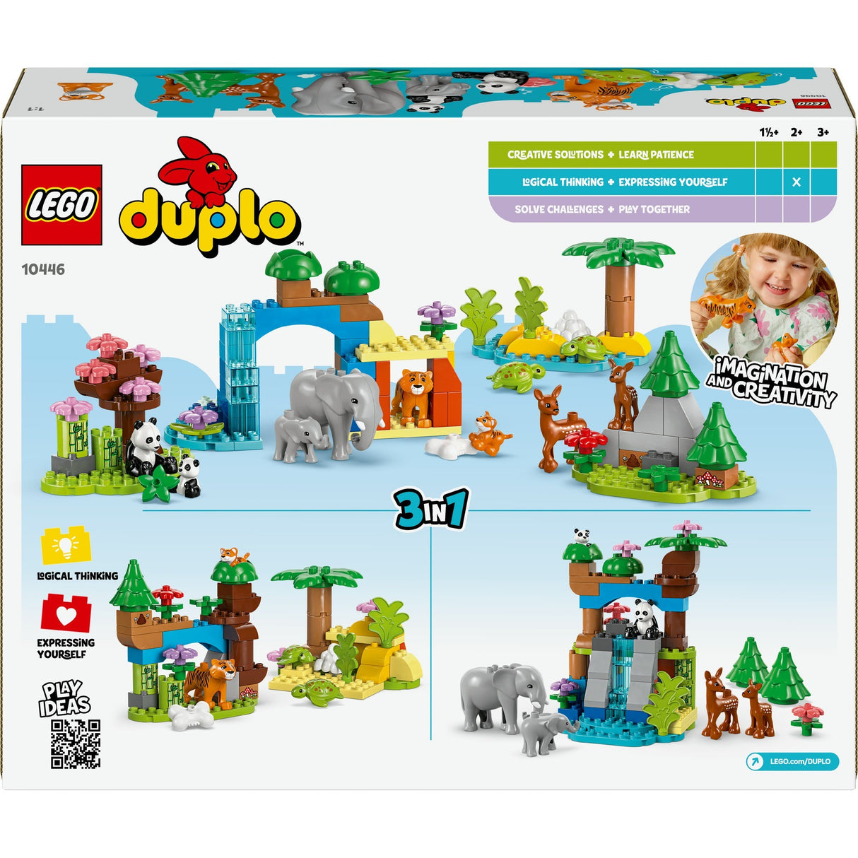 Lego Duplo Town 10446 3-in-1-Familien wilder Tiere