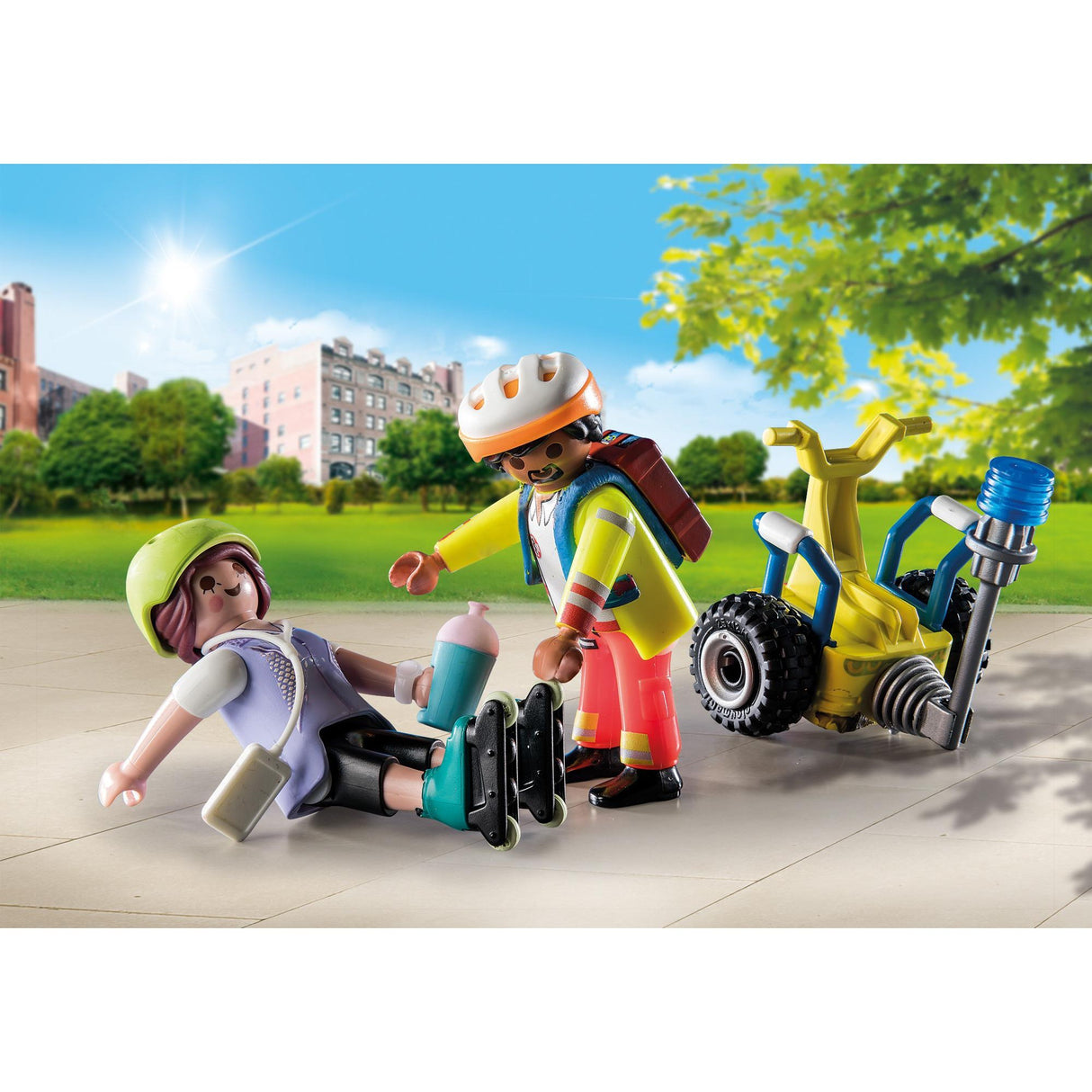 Playmobil City Life – Starterpaket Rettung mit Segway-Bauspielzeug (71257)