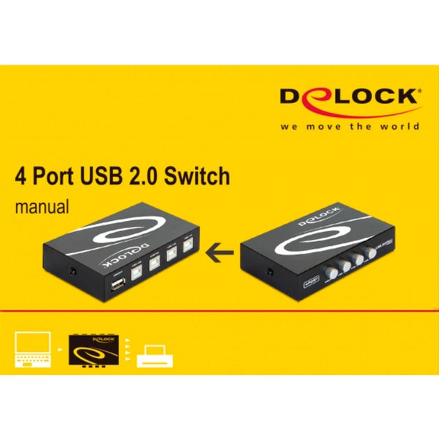 Delock Switch USB 2.0 4 Porthandbuch