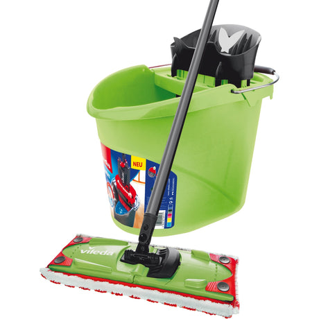Vileda Ultramat Colors 2in1 Komplettset Bodenwischer (grün schwarz)