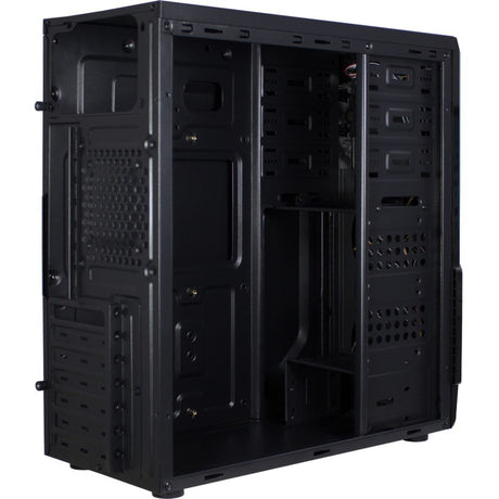 Inter-Tech B-42 RGB Midi-Tower-Gehäuse (schwarz | 3x USB-A | RGB | Fenster)