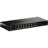 Netgear gs310tpv2 switch (zwart, 55w poe budget)