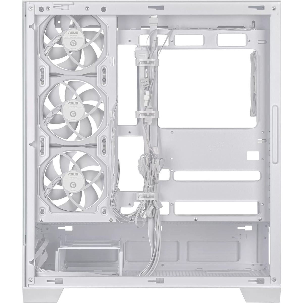 Asus a31 plus Midi-Tower-Gehäuse (weiß | 2x USB-A | 2x USB-C | gehärtetes Glas)