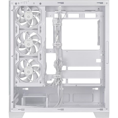 Asus a31 plus Midi-Tower-Gehäuse (weiß | 2x USB-A | 2x USB-C | gehärtetes Glas)