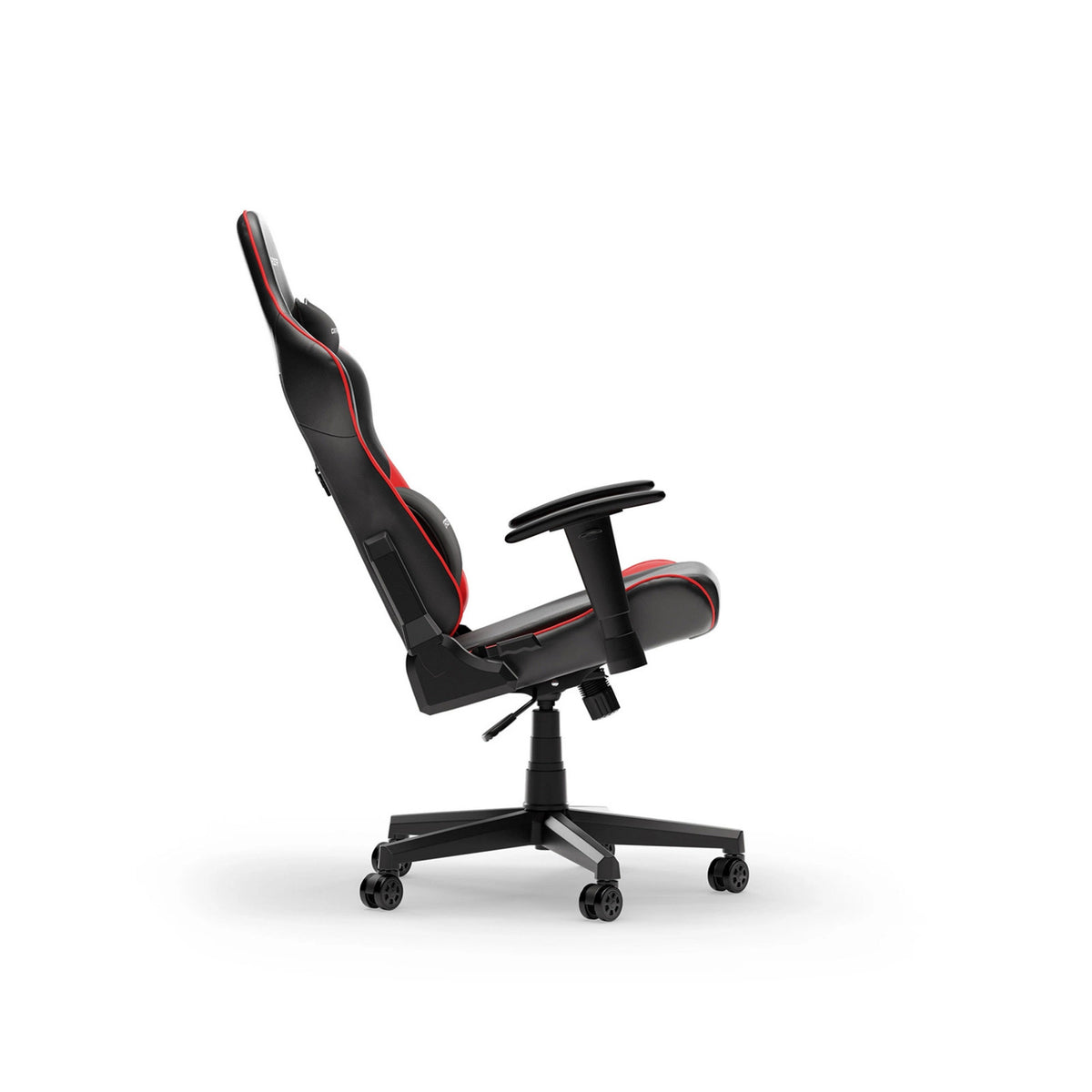 Dxracer Prince L Gaming-Stuhl aus schwarzem, rotem PVC-Leder (schwarz-rot)
