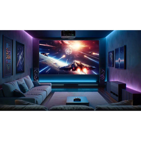 Viewsonic LX700-4KE RGB 4K HDR Laser-Heimkinoprojektor (Schwarz, 5200 RGB-Laserlumen)